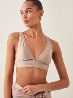 Monsoon Kiki Triangle Bikini Top, Gold, Gold