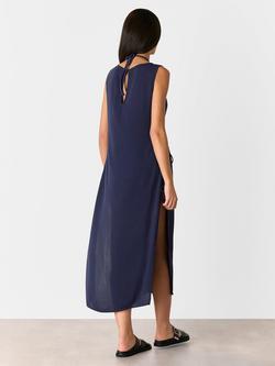 Whistles Tie Side Beach Dress - view 2, Navy