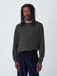 John Lewis Crew Neck Cotton Jumper, Asphalt