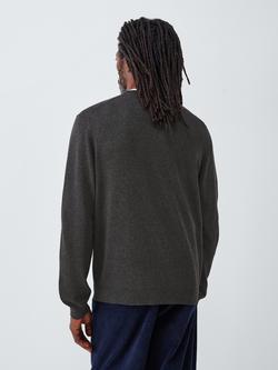 John Lewis Crew Neck Cotton Jumper - view 2, Asphalt