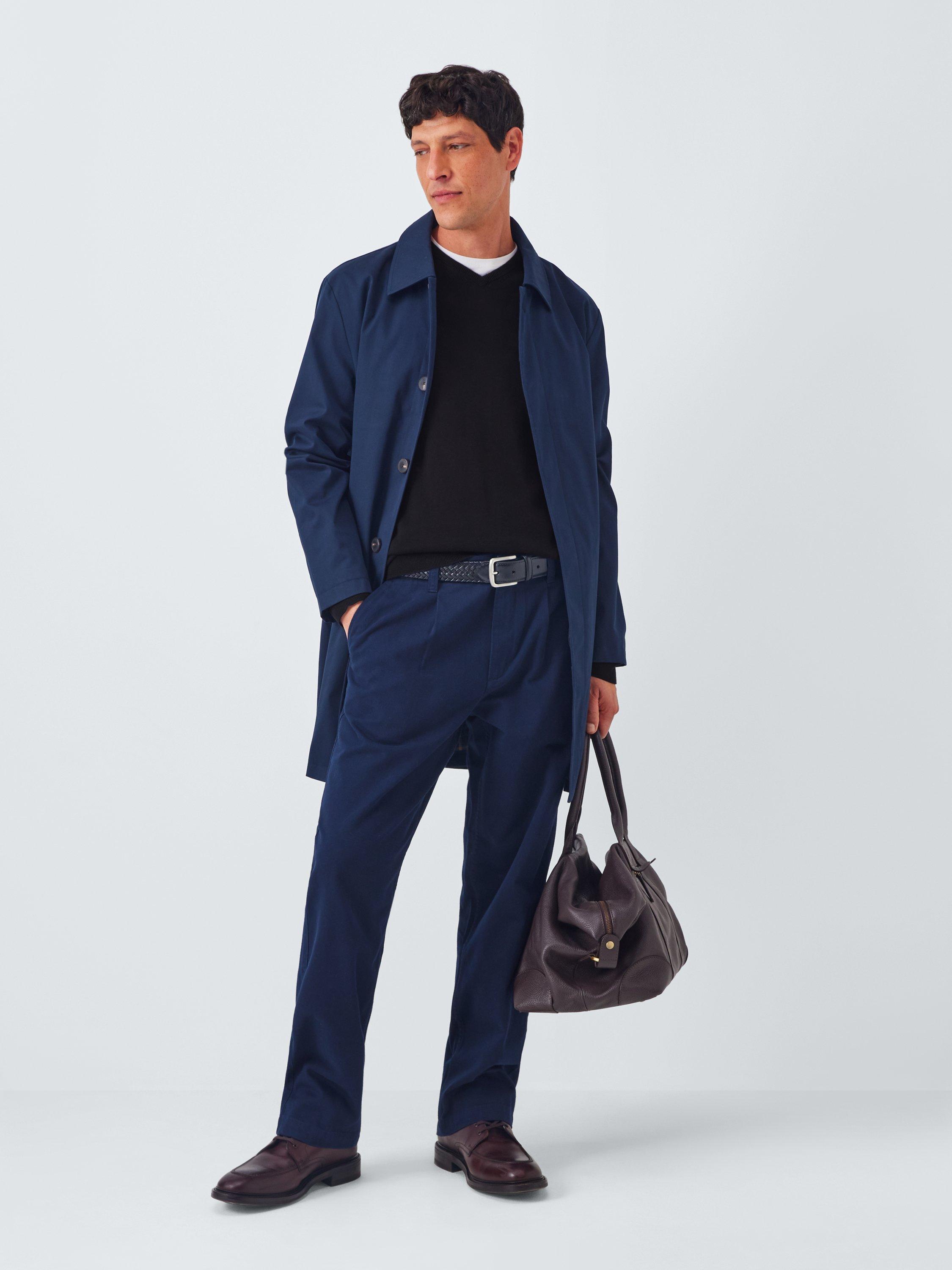 Product image 3 of 5, which shows John Lewis V Neck Cotton Jumper, Black, S