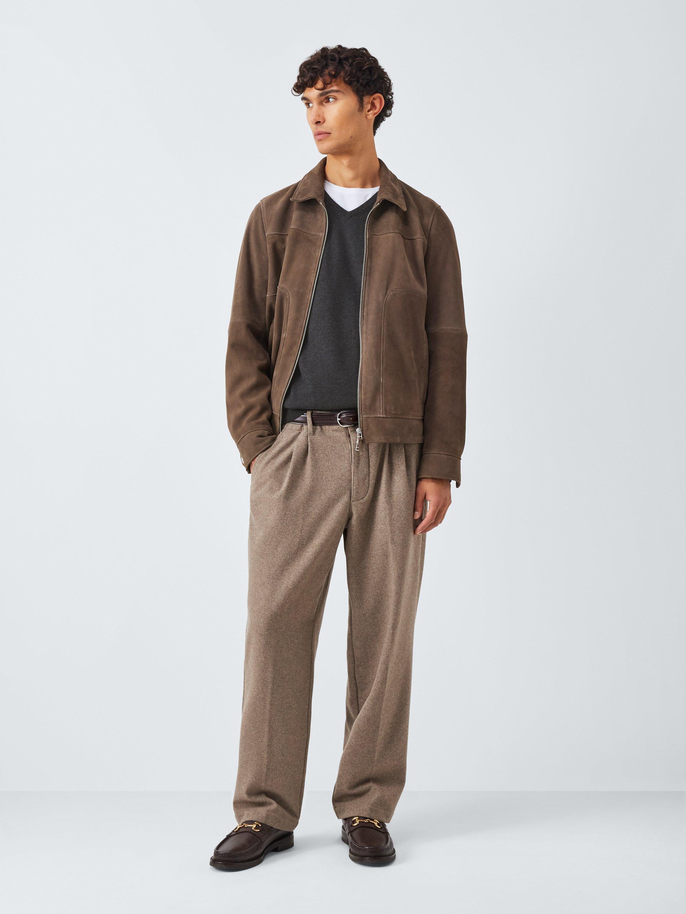 Product image 3 of 6, which shows John Lewis V Neck Cotton Jumper, Asphalt, S