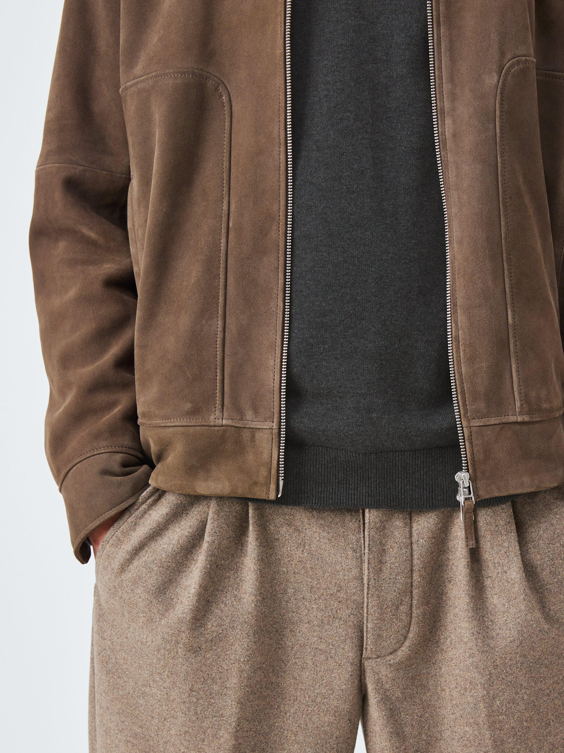 Product image 6 of 6, which shows John Lewis V Neck Cotton Jumper, Asphalt, S