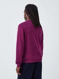 John Lewis Crew Neck Cotton Jumper, Raspberry