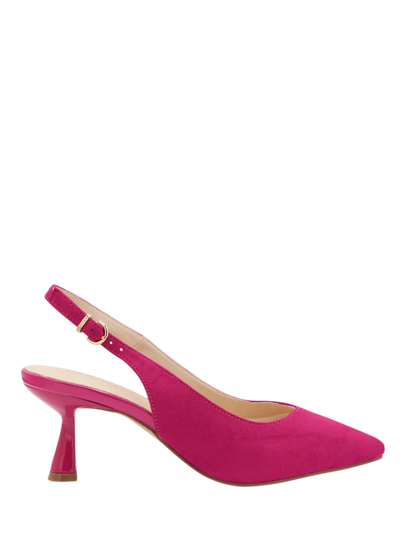 Product image 1 of 6, which shows Paradox London Kelsey Slingback Courts, Fuchsia, 3