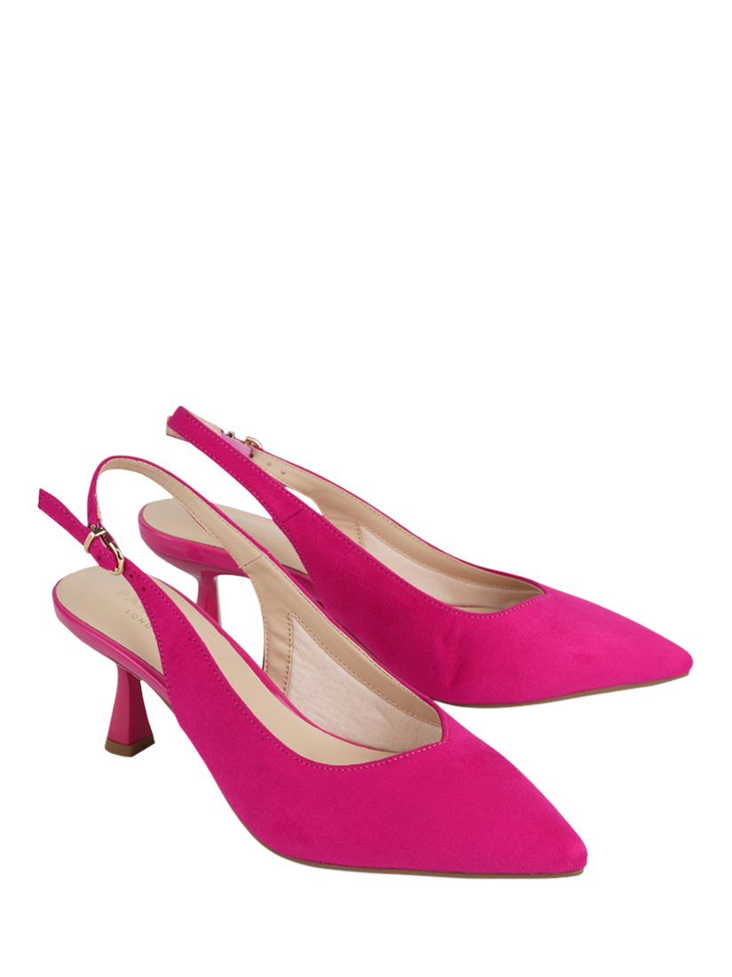 Product image 6 of 6, which shows Paradox London Kelsey Slingback Courts, Fuchsia, 3