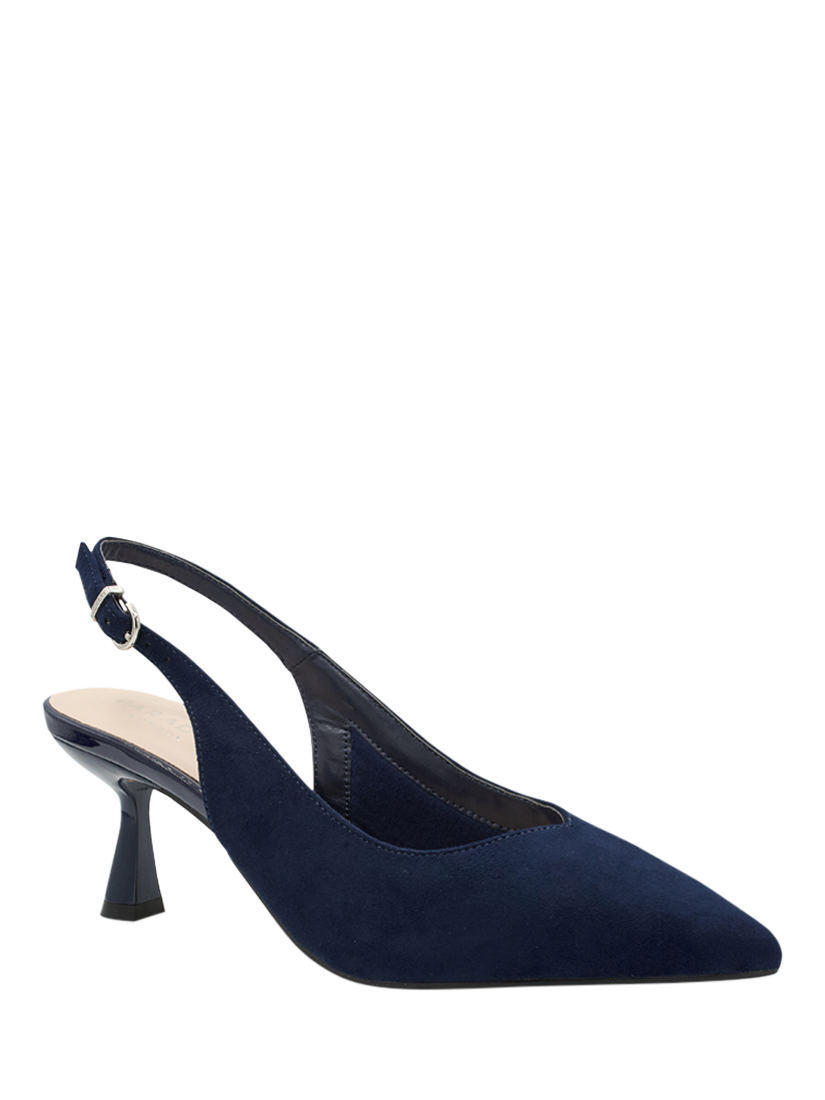 Product image 3 of 6, which shows Paradox London Kelsey Slingback Courts, Navy, 3