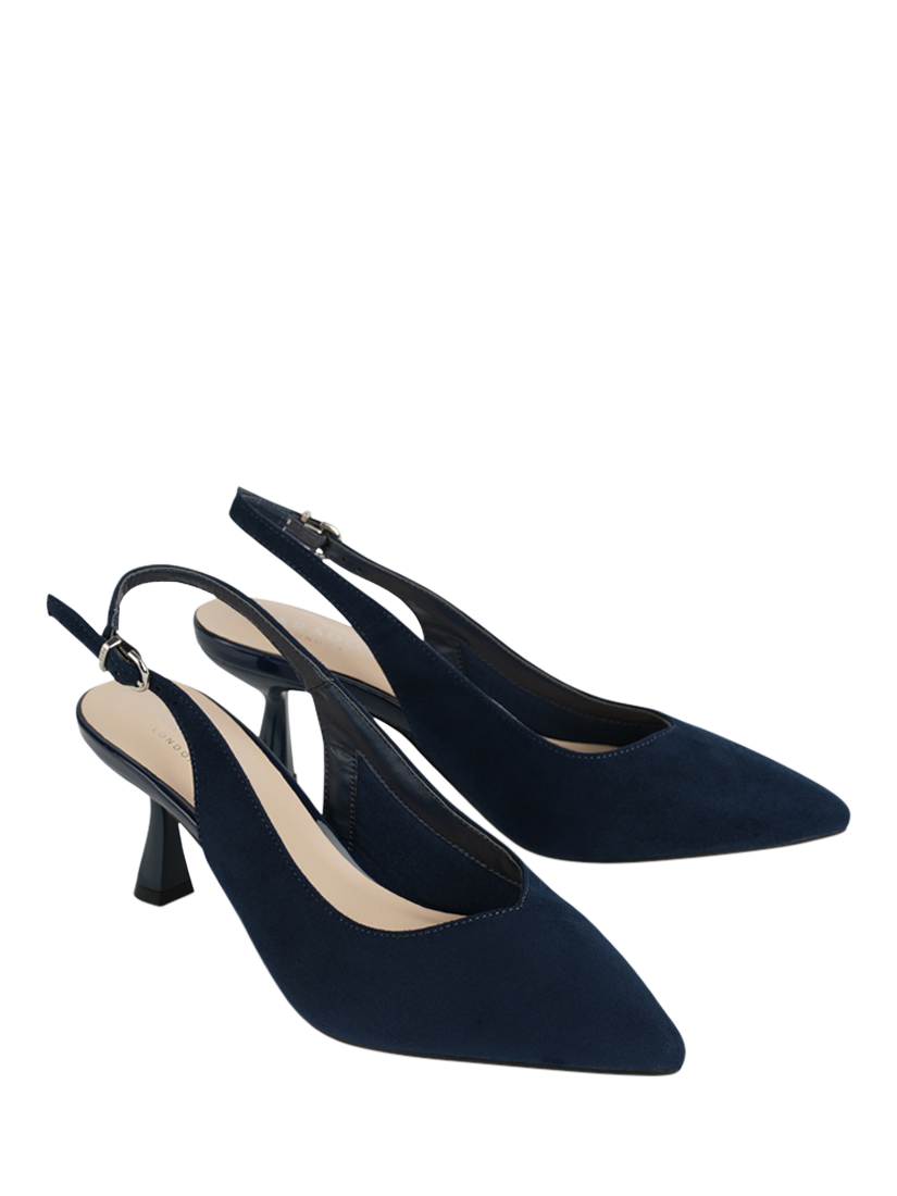 Product image 6 of 6, which shows Paradox London Kelsey Slingback Courts, Navy, 3