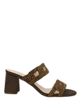 Paradox London Megaera Diamante Heeled Mule Sandals