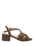 Paradox London Nerissa Wide Fit Block Heeled Sandals, Bronze