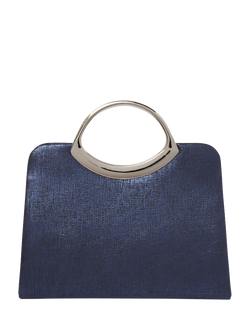 Paradox London Darya Metallic Grab Bag, Navy