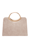 Paradox London Darya Metallic Grab Bag, Nude