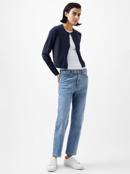 French Connection Cosysoft Fitted Cardigan, Marine - view 2, Marine