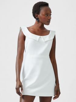 French Connection Whisper Collar Mini Dress, Summer White - view 2, Summer White
