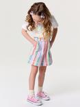 Crew Clothing Kids Seersucker Stripe Shorts, Multi White