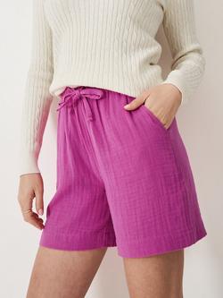 Crew Clothing Cotton Drawcord Shorts, Bright Pink, Bright Pink