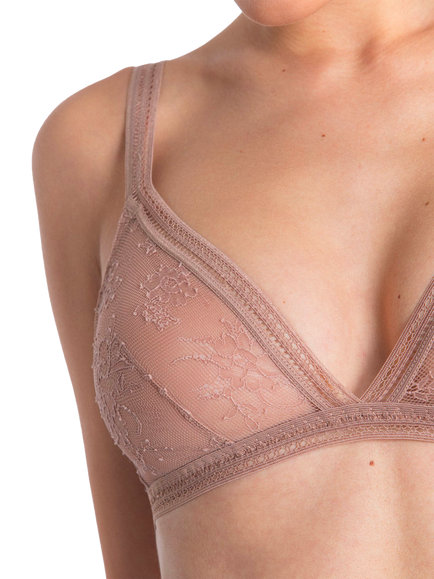 Maison Lejaby Miss Lejaby Lace Triangle Bra, Pralin - view 2, Pralin