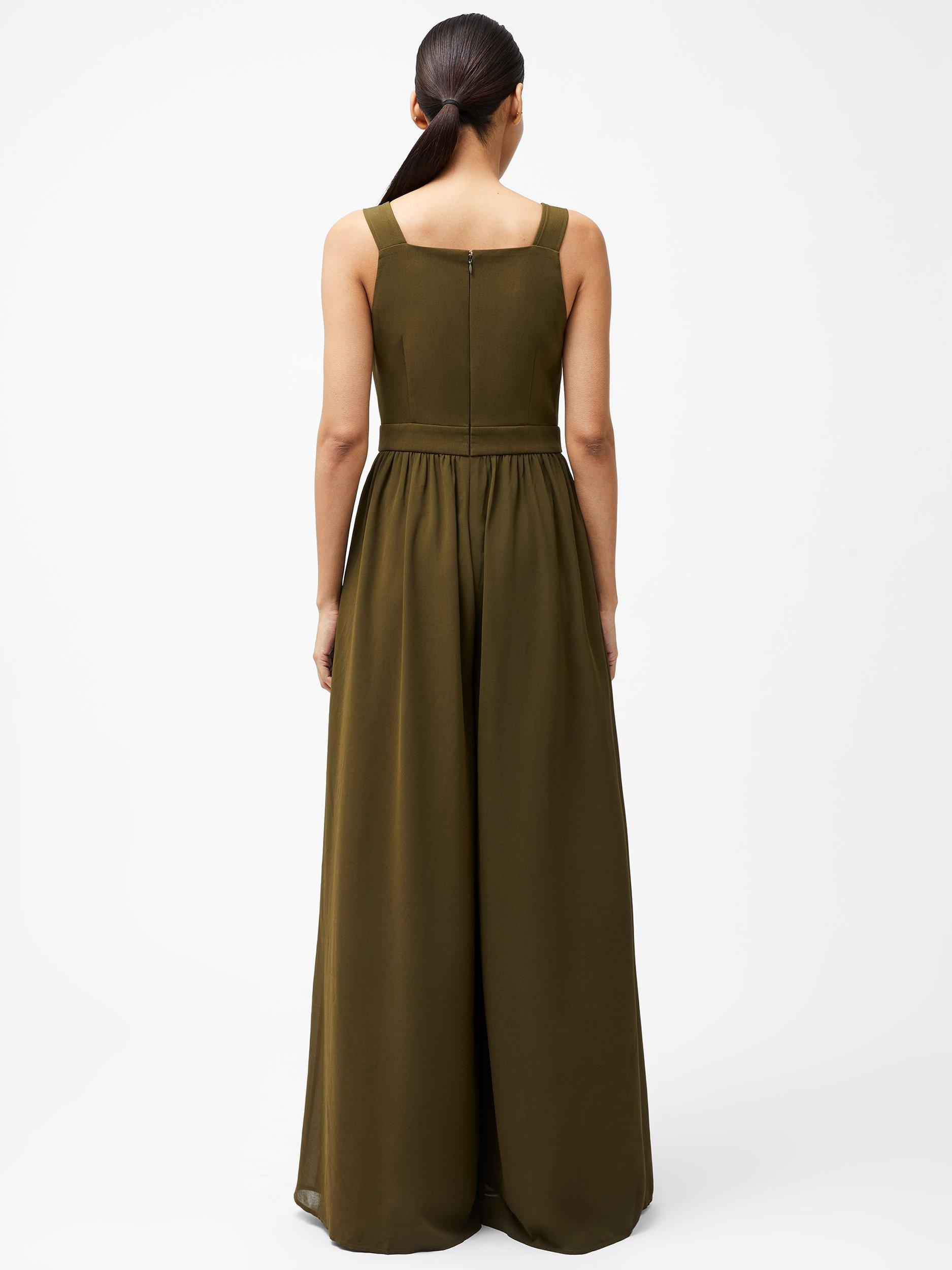 Product image 4 of 5, which shows French Connection Azra Eden Wide Leg Jumpsuit, Khaki, 12