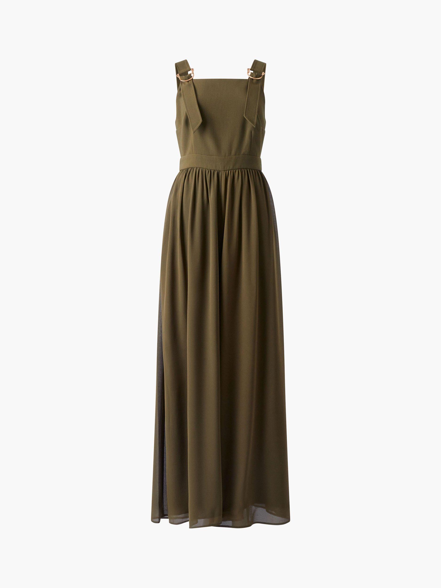 Product image 5 of 5, which shows French Connection Azra Eden Wide Leg Jumpsuit, Khaki, 12