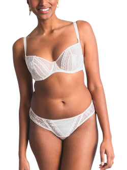 Maison Lejaby Muse Tanga Knickers - view 2, Milk