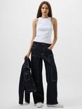 French Connection Denver Contrast Stitch Jeans, Blue