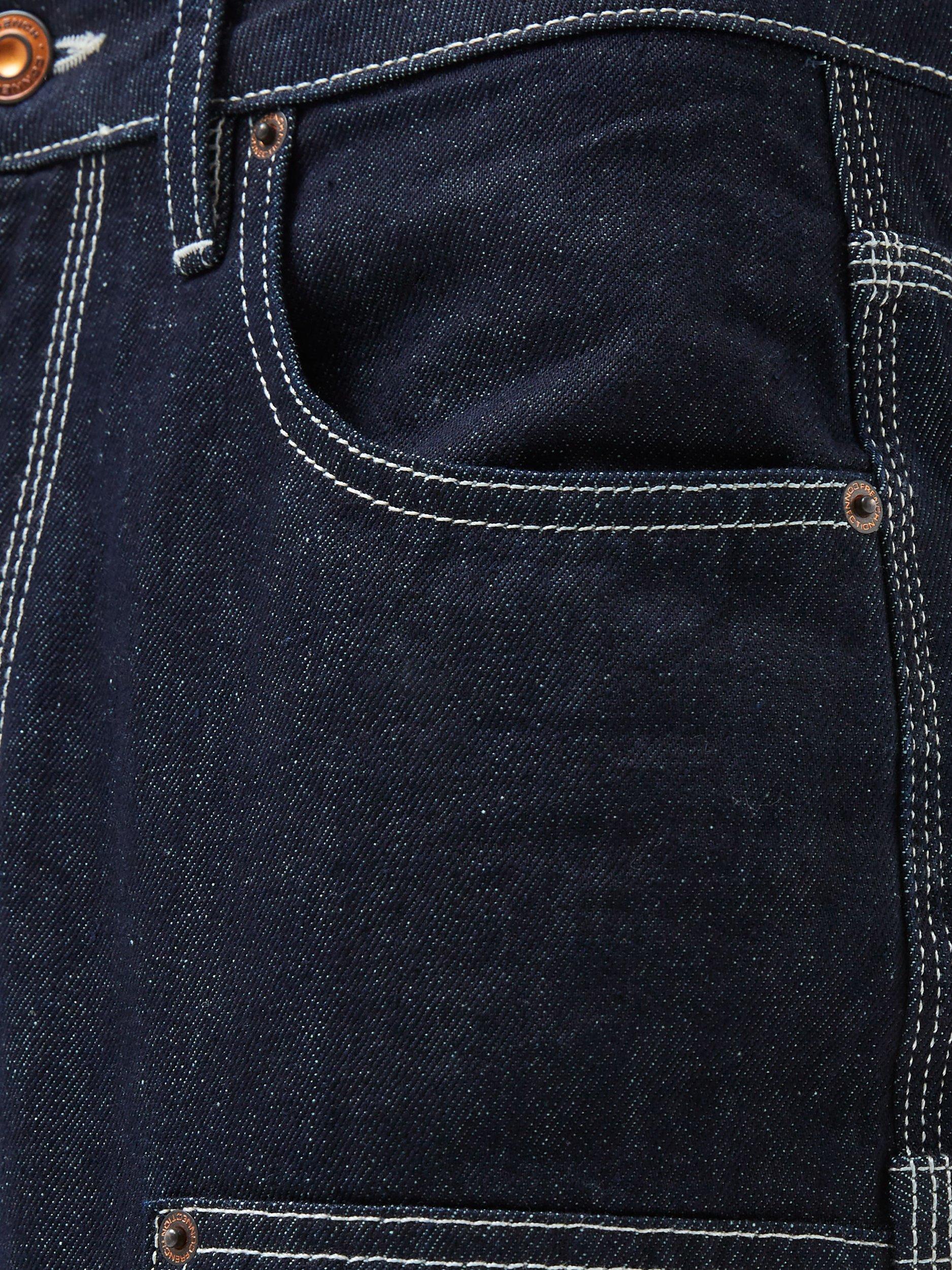 Product image 3 of 5, which shows French Connection Denver Contrast Stitch Jeans, Blue, 6