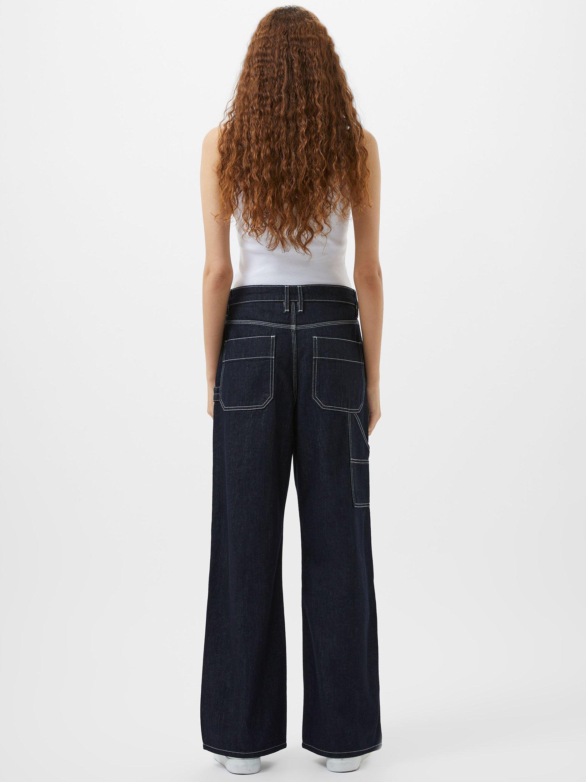 Product image 4 of 5, which shows French Connection Denver Contrast Stitch Jeans, Blue, 6
