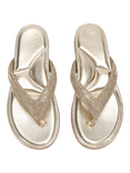Carvela Riviera Jewel Embellished Metallic Sandals