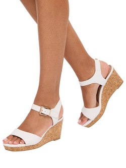 Carvela Sadie Wedge Sandals, White - view 2, White