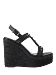 Carvela Sorella Wedge Heel Sandals, Black