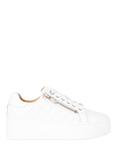 Carvela Connected Leather Chunky Laceless Trainers, White