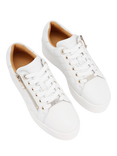 Carvela Connected Leather Chunky Laceless Trainers, White