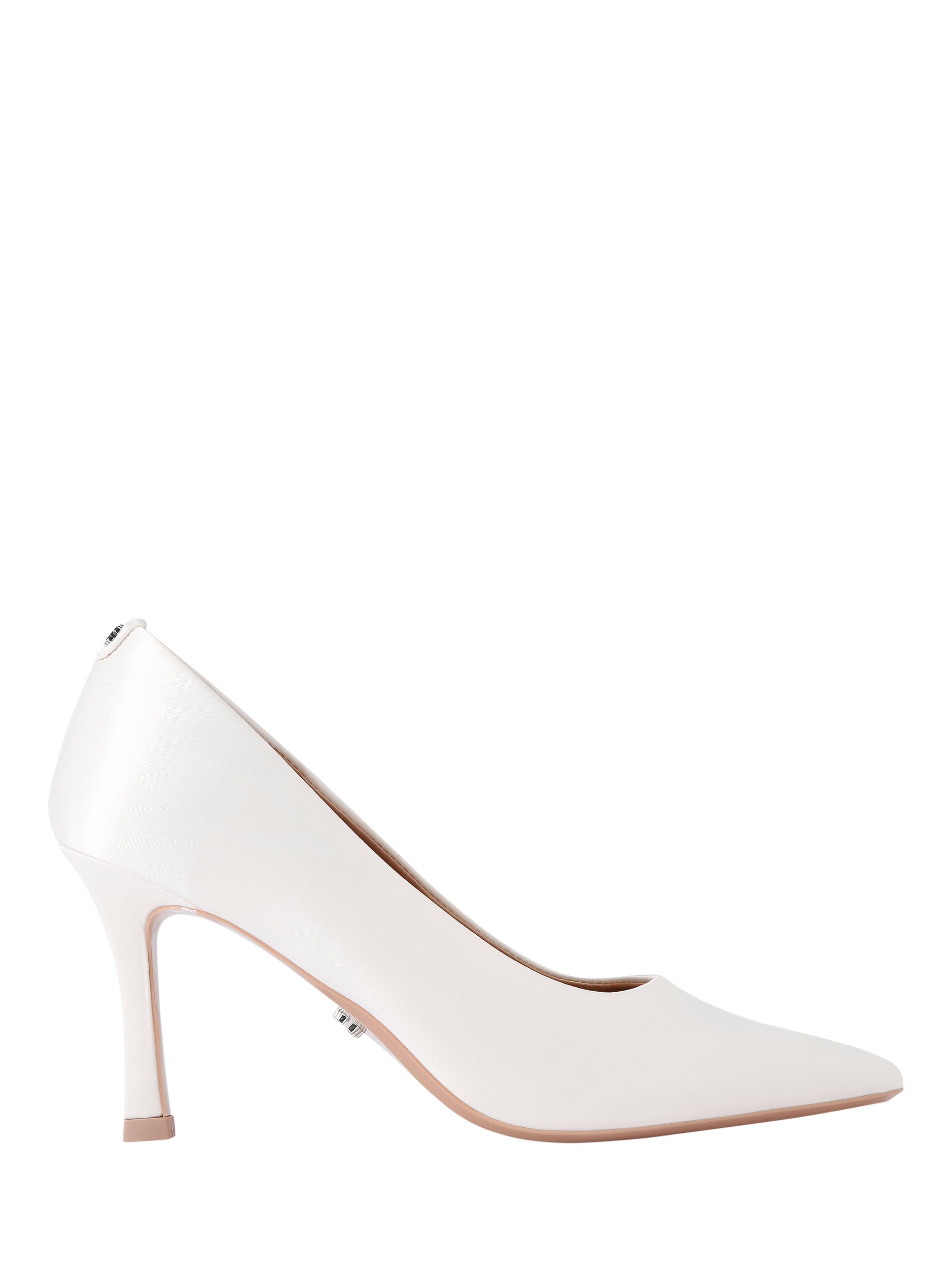 Product image 1 of 4, which shows Carvela Corletta Pointed Heeled Courts, White, 3