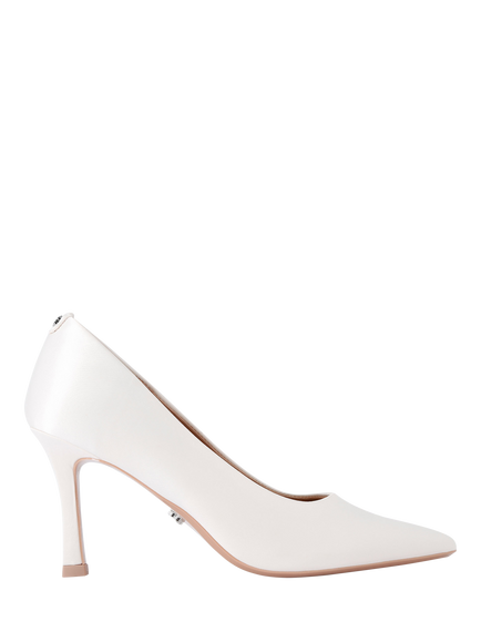 Carvela Corletta Pointed Heeled Court Shoes, White
