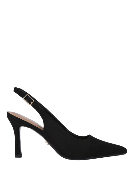 Carvela Corletta Pointed Slingback Heeled Courts, Black