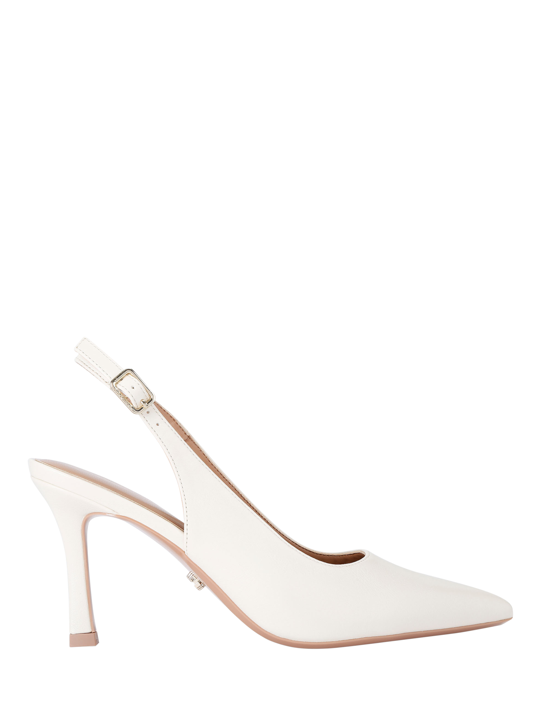 Product image 1 of 5, which shows Carvela Corletta Pointed Slingback Heeled Courts, Natural Putty, 3
