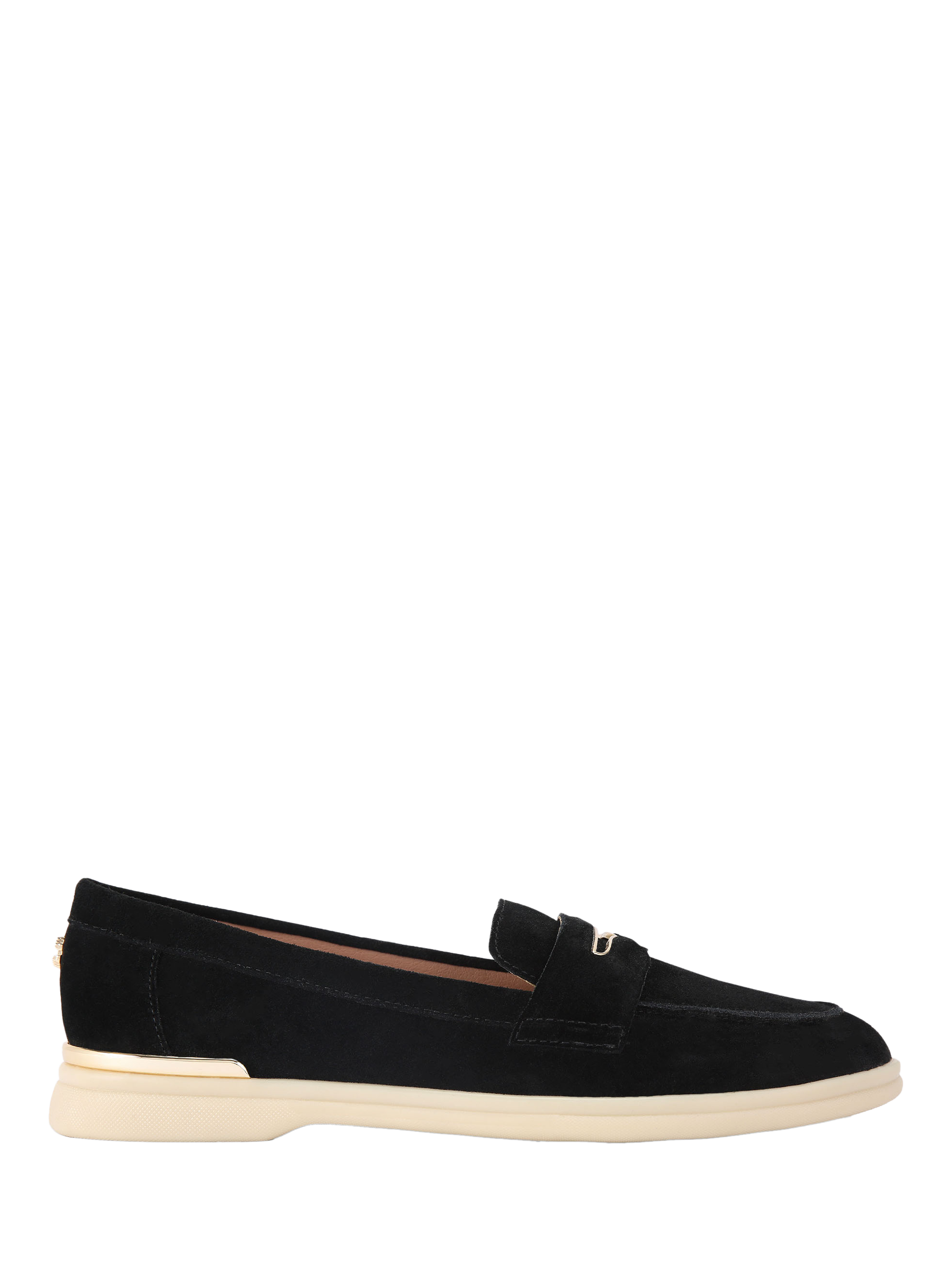 Product image 1 of 4, which shows Carvela Fia Suede Loafers, Black, 3