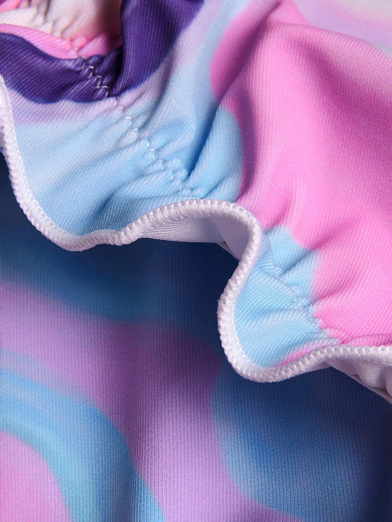 Product image 3 of 3, which shows Monsoon Kids' Marble Bikini , Multi, 7-8 years