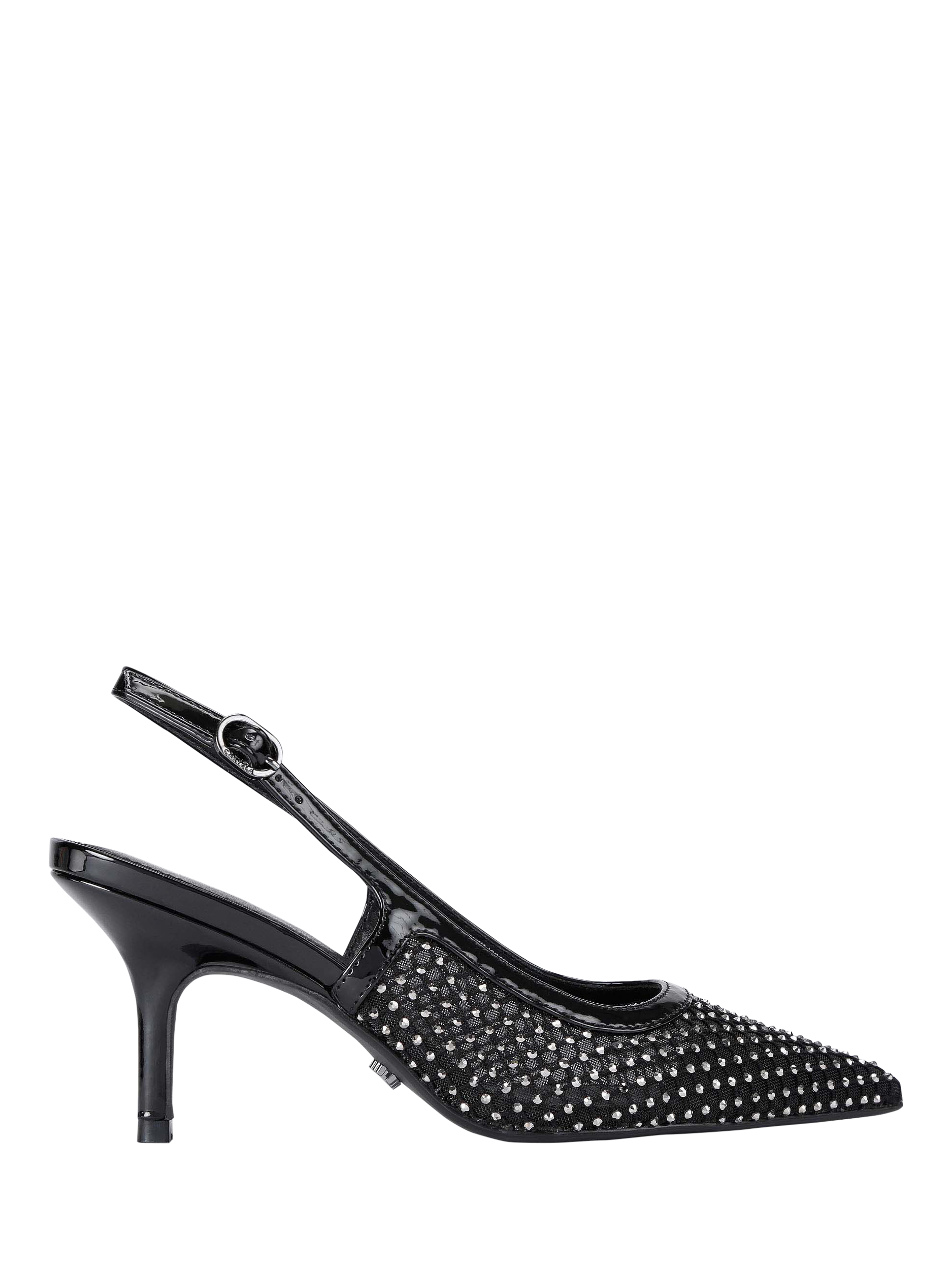 Product image 1 of 4, which shows Carvela Lavish Jewel Embellished Court Shoes, Black, 3