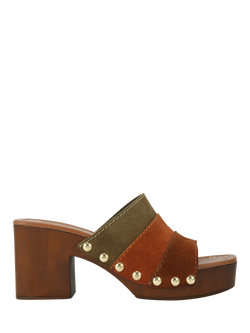 Carvela Settanta Suede Mule Sandals, Multi, Multi