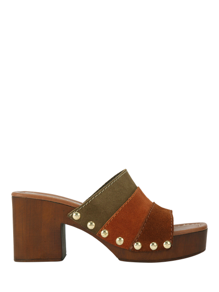 Carvela Settanta Suede Mule Sandals, Multi, Multi