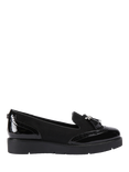 Carvela Sky Brogue Loafers, Black