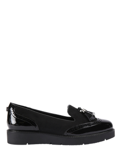 Carvela Sky Brogue Loafers, Black, Black