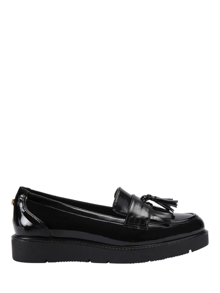 Carvela Sky Tassel Loafers, Black, Black