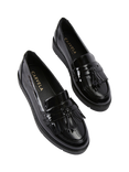 Carvela Sky Tassel Loafers, Black