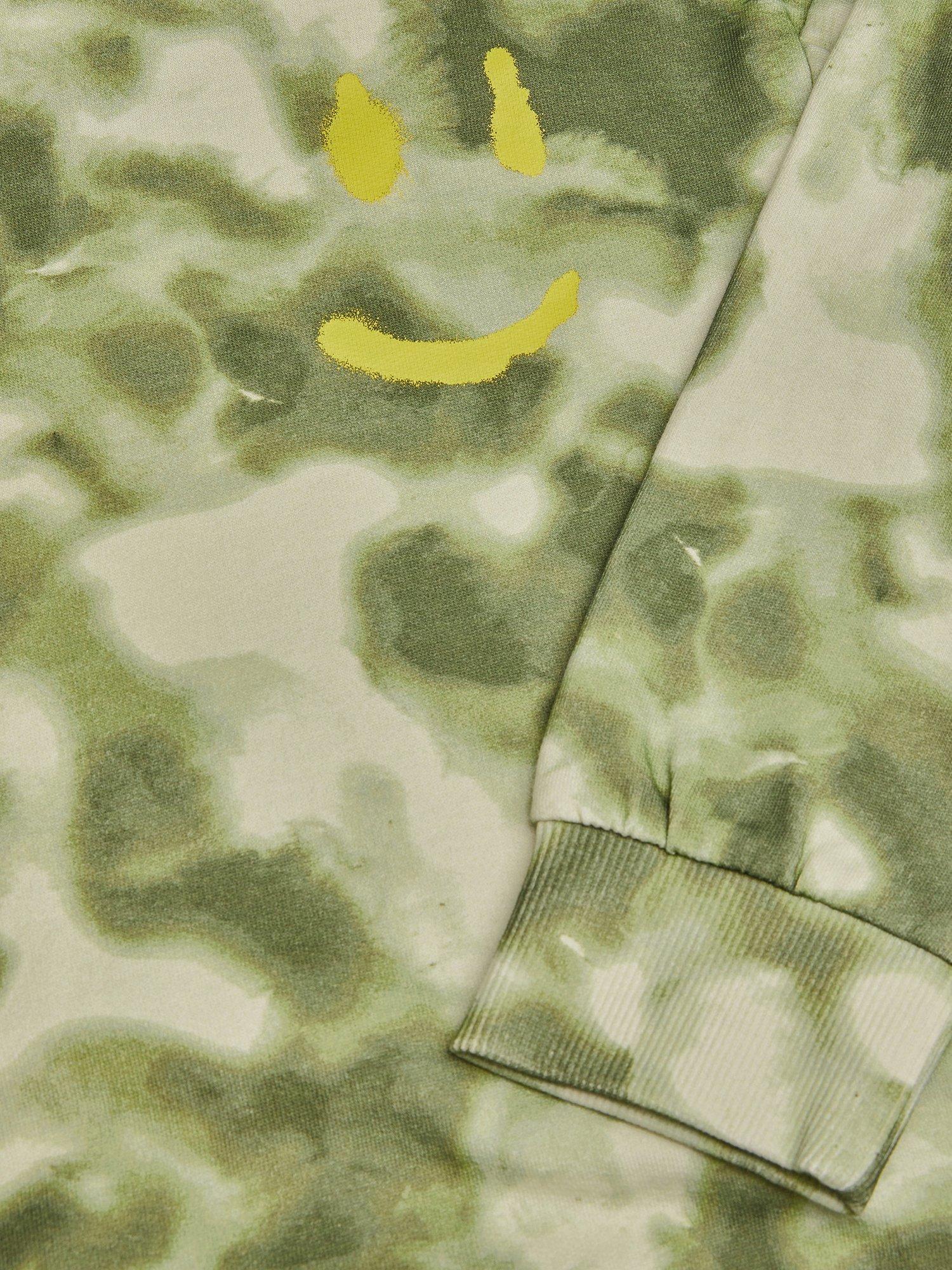 Product image 3 of 3, which shows Monsoon Kids' Cotton Tie Dye Hoodie, Khaki, 2-3 years