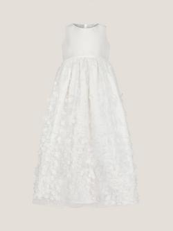 Monsoon Baby Tiered Occasion Dress, Ivory, Ivory
