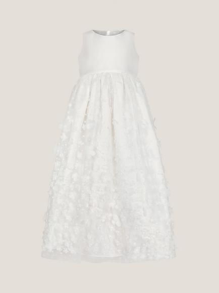 Monsoon Baby Tiered Occasion Dress, Ivory, Ivory