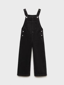 Mango Kids' Chicago Dungarees, Black, Black