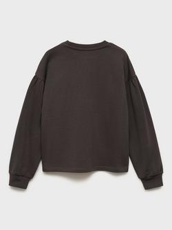 Mango Kids' Leila Sweatshirt, Charcoal - view 2, Charcoal